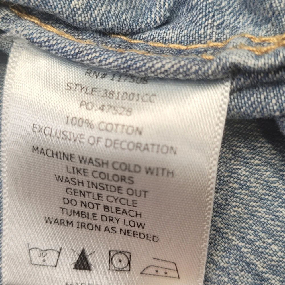 LEVI'S men's classic fit denim long sleve small - Picture 5 of 8